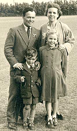 Close family at Garsington, Oxon on Coronation Day, June 2nd 1953