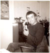 John and a bottle of barley wine at Stanley Hill, New Years Eve 75-75