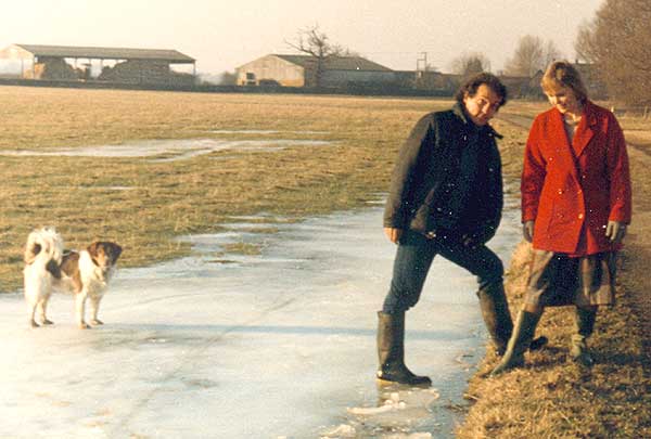 John and Margaret in Twyford, January 1985