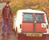 John with Lesley's Mini van